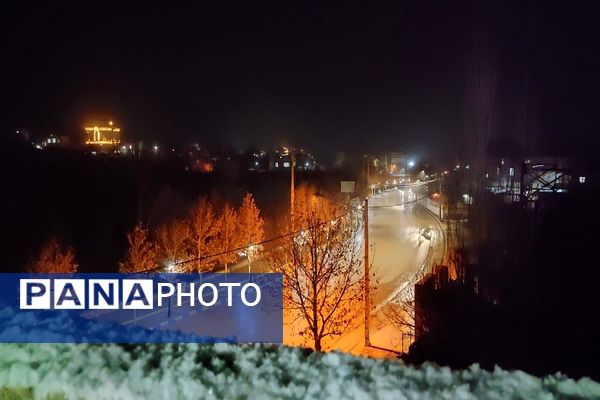 خودنمایی برف در شهر بار نیشابور