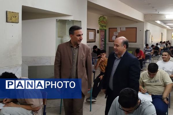 بازدید از حوزه امتحانات ورودی مدارس دخترانه و پسرانه نمونه دولتی در شهرری