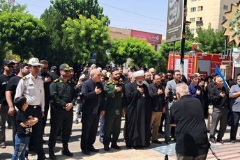 پیاده روی جاماندگان اربعین در شهر پرند