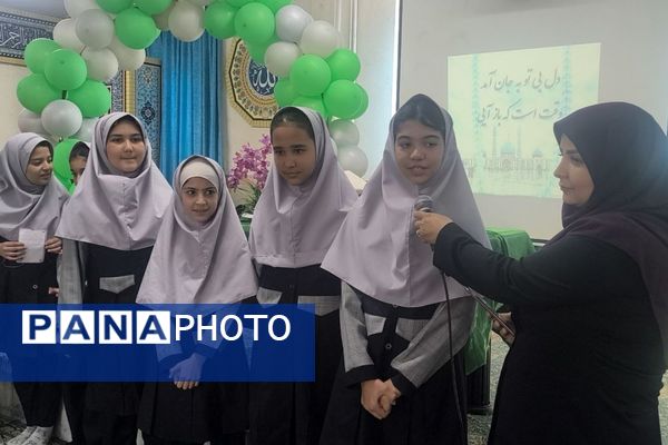 برگزاری مراسم افتتاحیه طرح مصباح الهدی در دبستان شهید حبیب پور ناحیه یک شهرری