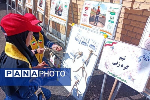 مانور مهارت‌های تشکیلاتی پیشتازان هم‌دل، همفکر و همکار در شیراز