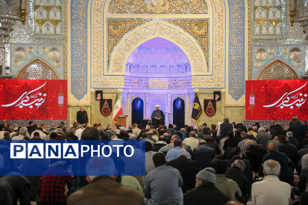 حال و هوای حرم مطهر رضوی در شب وفات حضرت زینب سلام الله علیها