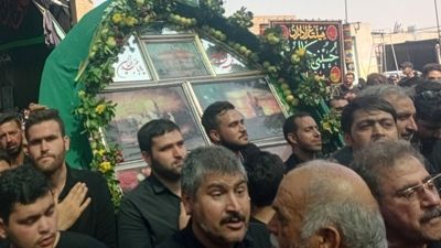 آیین نخل‌گردانی هیات عزاداران جهادیه شهرستان سمنان 