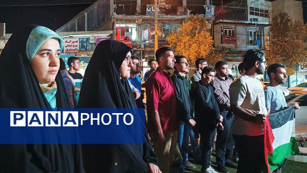 تجمع دانشجویان و دانش‌آموزان یاسوج در محکومیت توقیف کشتی «کاروان صمود» و ادامه حملات به غزه