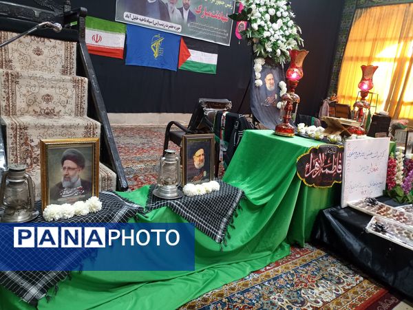 مراسم گرامیداشت یاد و خاطره شهدای خدمت به میزبانی بسیج جامعه زنان و سپاه پاسداران خلیل آباد