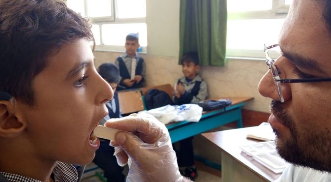 هفته ملی بهداشت دهان و دندان از مدرسه مهرآفرین کلید خورد