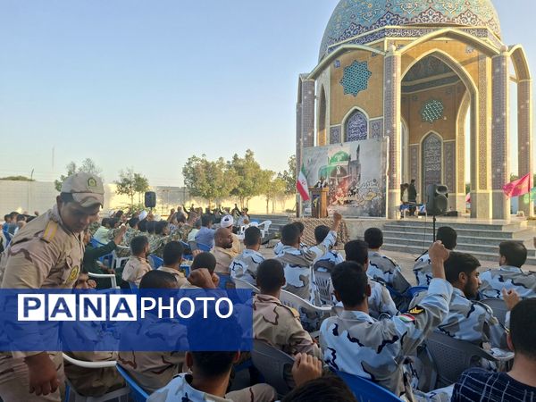 مراسم بزرگداشت سوم خرداد و شهدای عملیات بیت المقدس در جزیره بوموسی 