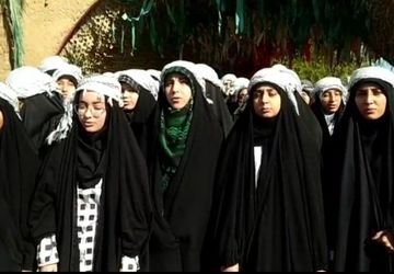 بازدید دختران دانش‌آموز ناحیه 2 قم از محل شهادت شهید چمران