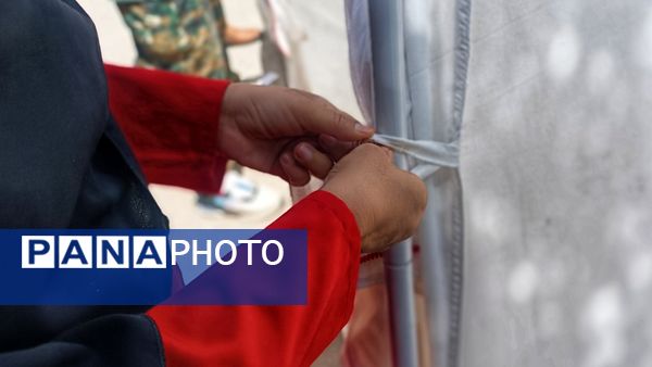 آموزش چادرزنی و برپایی کمپ امدادی به فراگیران هلال احمر در مارگون