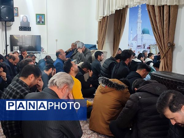 مراسم دعا ندبه هم زمان با ایام فاطمیه در شهرستان خلیل‌آباد