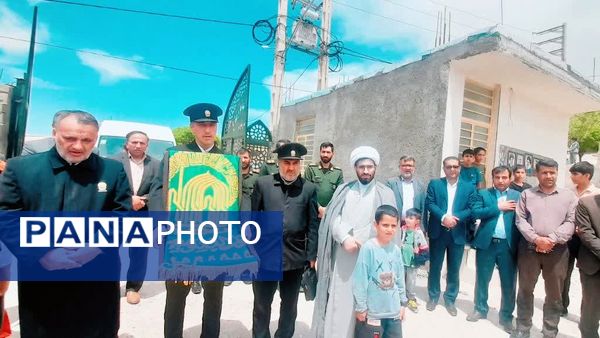 ورود پرچم متبرک حرم رضوی به شهرستان مارگون