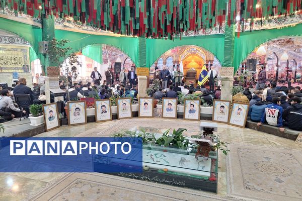 بدرقه کاروان راهیان نور دانش‌آموزی شهرستان پردیس