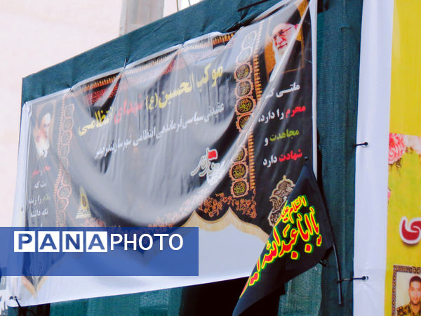 جاماندگان اربعین در بندرخمیر، شور حسینی را به خیابان‌ها آوردند