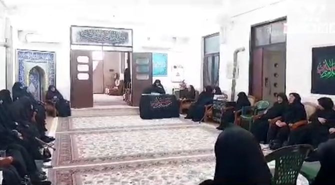 آیین باشکوه اربعین حسینی در فاطمیه دامغان