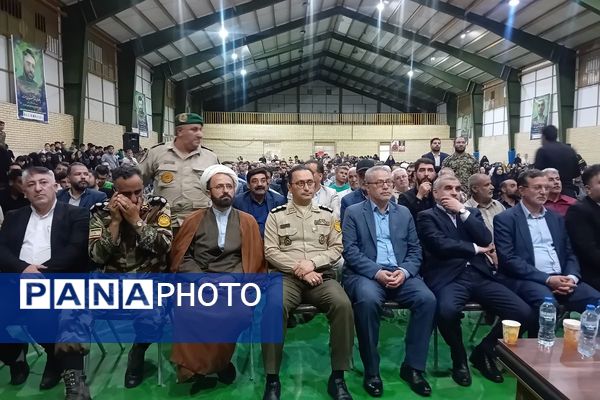 مراسم اولین سالگرد آیت‌الله رئیسی در سالن ورزشی امید اصیل آباد 