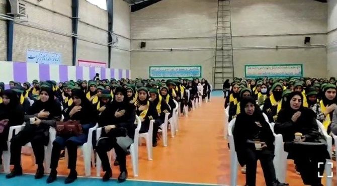 عطر فاطمیه در مدارس جوکار؛ برگزاری مراسم عزاداری حضرت زهرا (س)