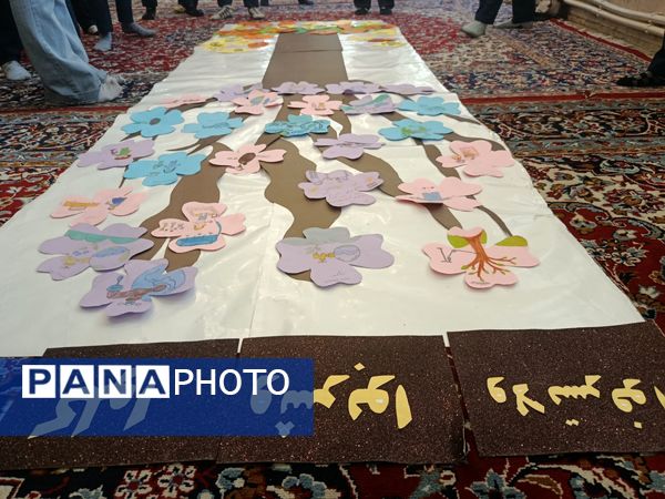 نقاشی همگانی با موضوع صرفه‌جویی در مصرف آب ، گاز و برق