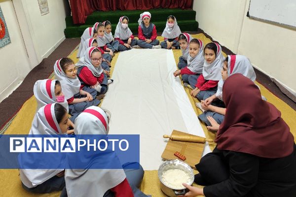 تجربه‌ای خوش‌مزه برای یادگیری الفبا در دبستان سارا شهرستان ملارد