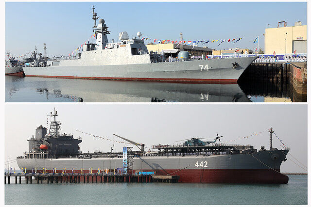 پایگاه شناوری کردستان و ناوشکن سهند به نیروی دریایی ارتش ملحق شد