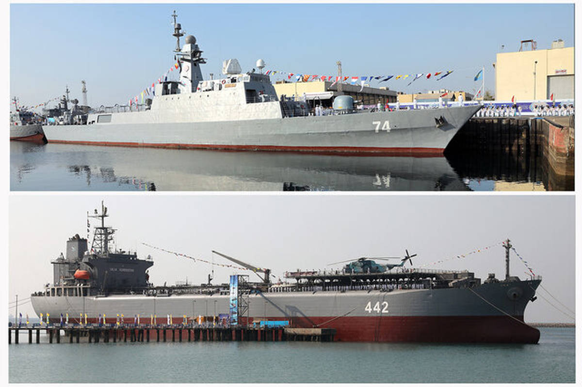 پایگاه شناوری کردستان و ناوشکن سهند به نیروی دریایی ارتش ملحق شد