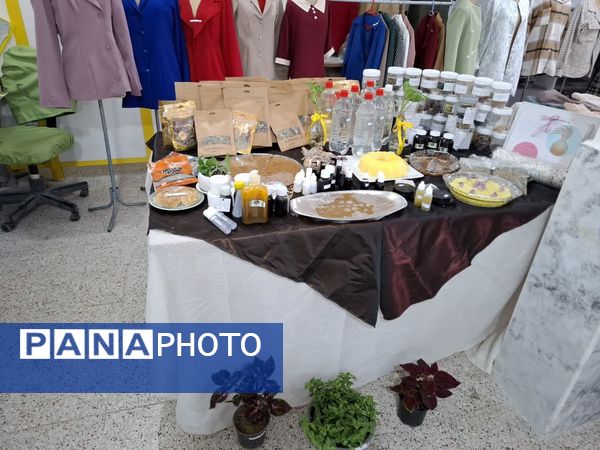 نمایشگاه دستاوردهای خلاقانه در هنرستان دخترانه دکتر مولوی