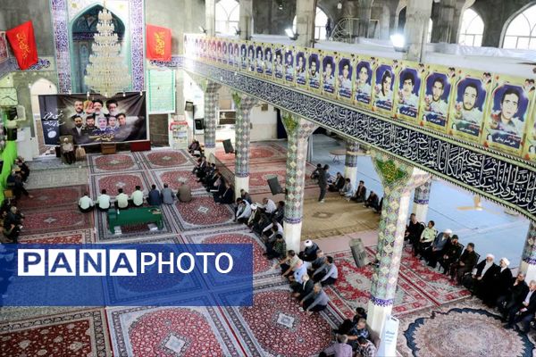 مراسم بزرگداشت هفتمین روز شهادت شهدای خدمت در مهریز