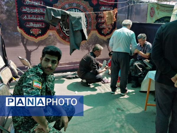 برپایی موکب شهدای شاهنامه و شهرداری منطقه ۱۲ و پذیرایی از زائران امام رضا (ع) در مشهد 