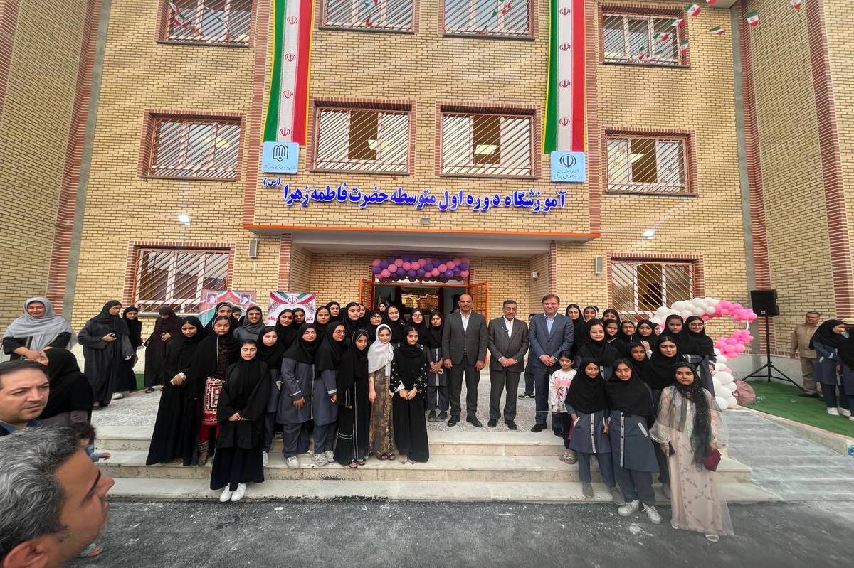 افتتاح مدرسه ۱۲ کلاسه در عسلویه با حضور معاون اجرایی رئیس‌جمهور