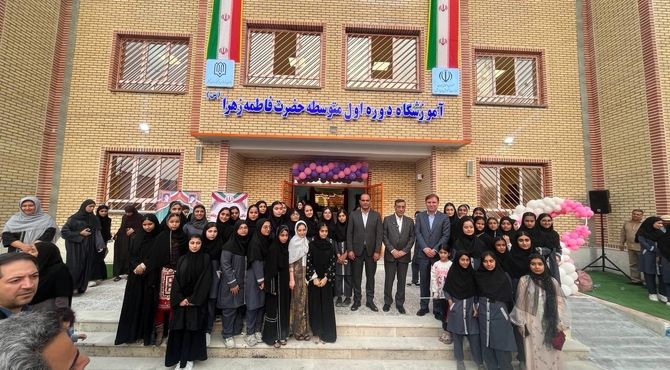 افتتاح مدرسه ۱۲ کلاسه در عسلویه با حضور معاون اجرایی رئیس‌جمهور