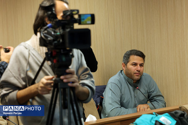 نشست خبری سردار سرتیپ دوم پاسدار هادی ملانوری، فرمانده سپاه حفاظت هواپیمایی