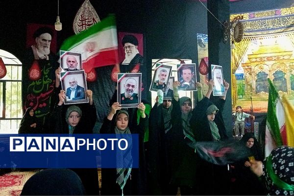 برگزاری مراسم شهادت دردانه حضرت اباعبدالله الحسین در شهرستان فیروزکوه