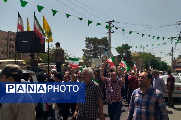 حضور باشکوه مردم شهرستان فردیس در راهپیمایی جمعه نصر و خشم