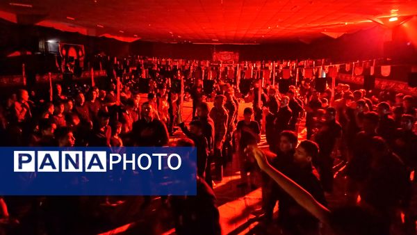مراسم عزاداری هیئت فرهنگیان در نیشابور 