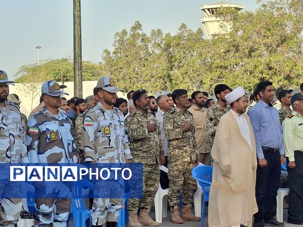 مراسم بزرگداشت سوم خرداد و شهدای عملیات بیت المقدس در جزیره بوموسی 