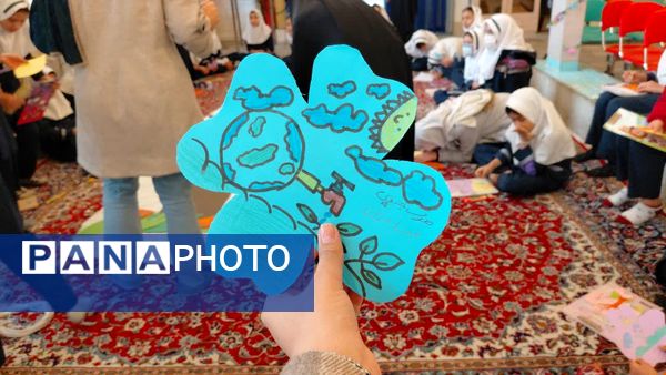 نقاشی همگانی با موضوع صرفه‌جویی در مصرف آب ، گاز و برق