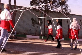 آیین بزرگداشت هفته پدافند غیرعامل در منطقه کهریزک 