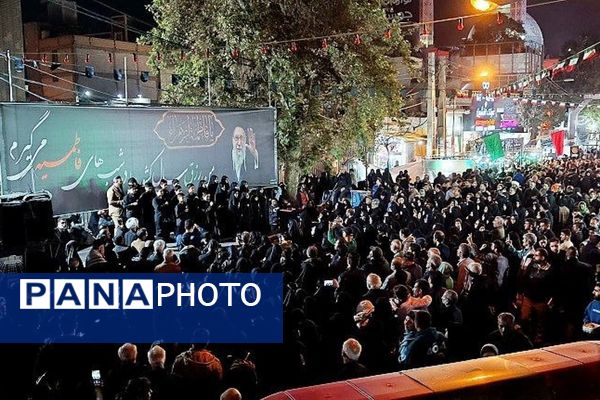 تشییع نمادین حضرت زهرا(س) با اشک و ارادت