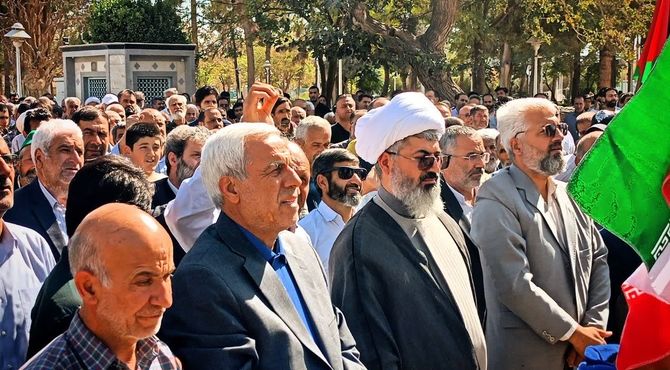 راهپیمایی بشارت نصر در کاشمر 