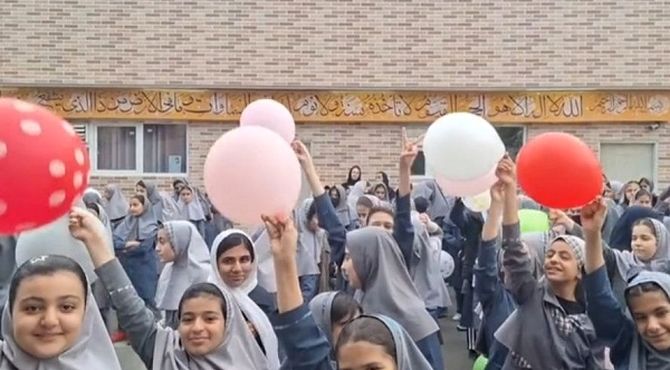 برگزاری جشن روز دختر در مدرسه دخترانه ایلیایی ۲ ناحیه دو کرج 