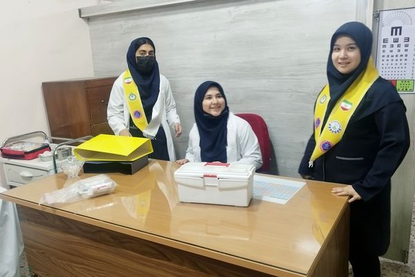 مانور زلزله با صحنه های واقعی در دبیرستان شاهد تکتم