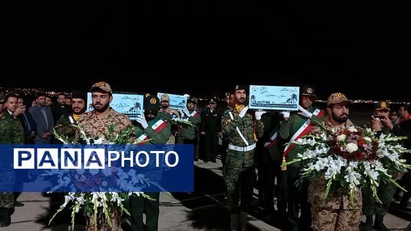 آیین استقبال از ۶ شهید گمنام در استان چهارمحال و بختیاری