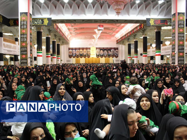 گهواره‌های عاشورایی و لالایی مادران همنوا با کودکان شهید