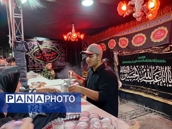 برپایی موکب پذیرایی در ایام محرم در شهرستان کاشمر