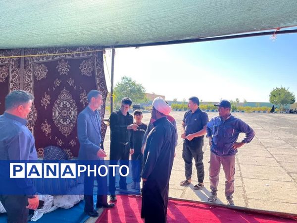 بازدید بخشدار جلگه رخ از موکب‌های خدمت‌رسانی به زائران رضوی