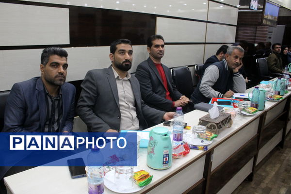 جلسه بررسی گزارش و عملکرد معاونت تربیت‌بدنی و سلامت آموزش و پرورش استان بوشهر