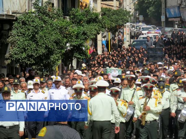 مراسم تشییع پیکر شهید امنیت در سوادکوه