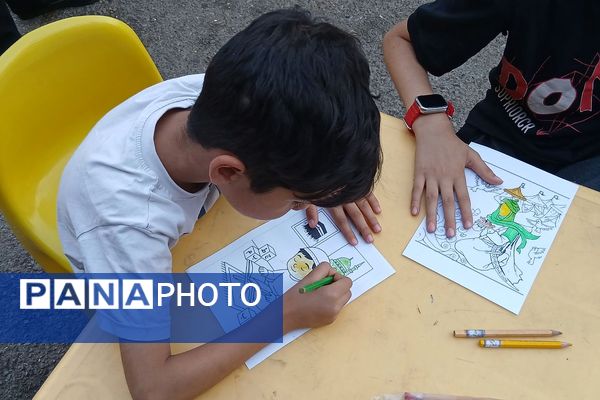 برپایی موکب "عشاق الحسین(ع) " سازمان دانش‌آموزی شهرستانهای تهران در مسیر زائران اربعین