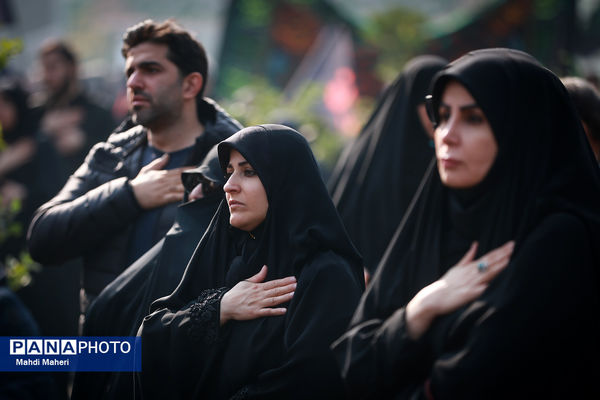اجتماع عزاداران فاطمی در میدان هفت تیر