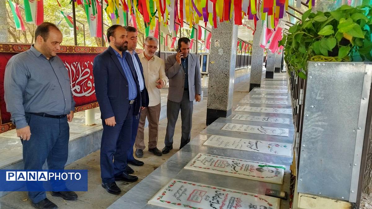 بازدید معاون پرورشی و فرهنگی البرز از پروژه مهر تا افتتاح مرکز مشاوره و بیعت با شهدا