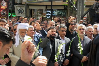 خروش بی‌نظیر سنندج در بدرقه شهید اقتدار ملی «رضا بسطامی» 